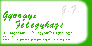 gyorgyi felegyhazi business card